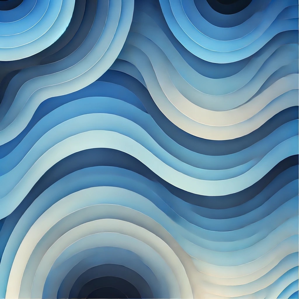 an abstract image featuring various shades of blue