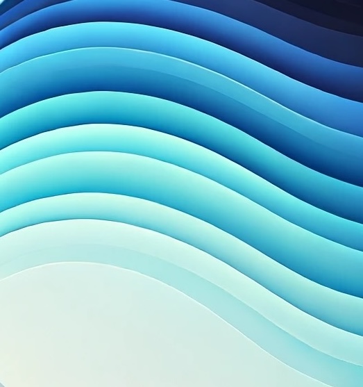 an abstract image featuring various shades of blue