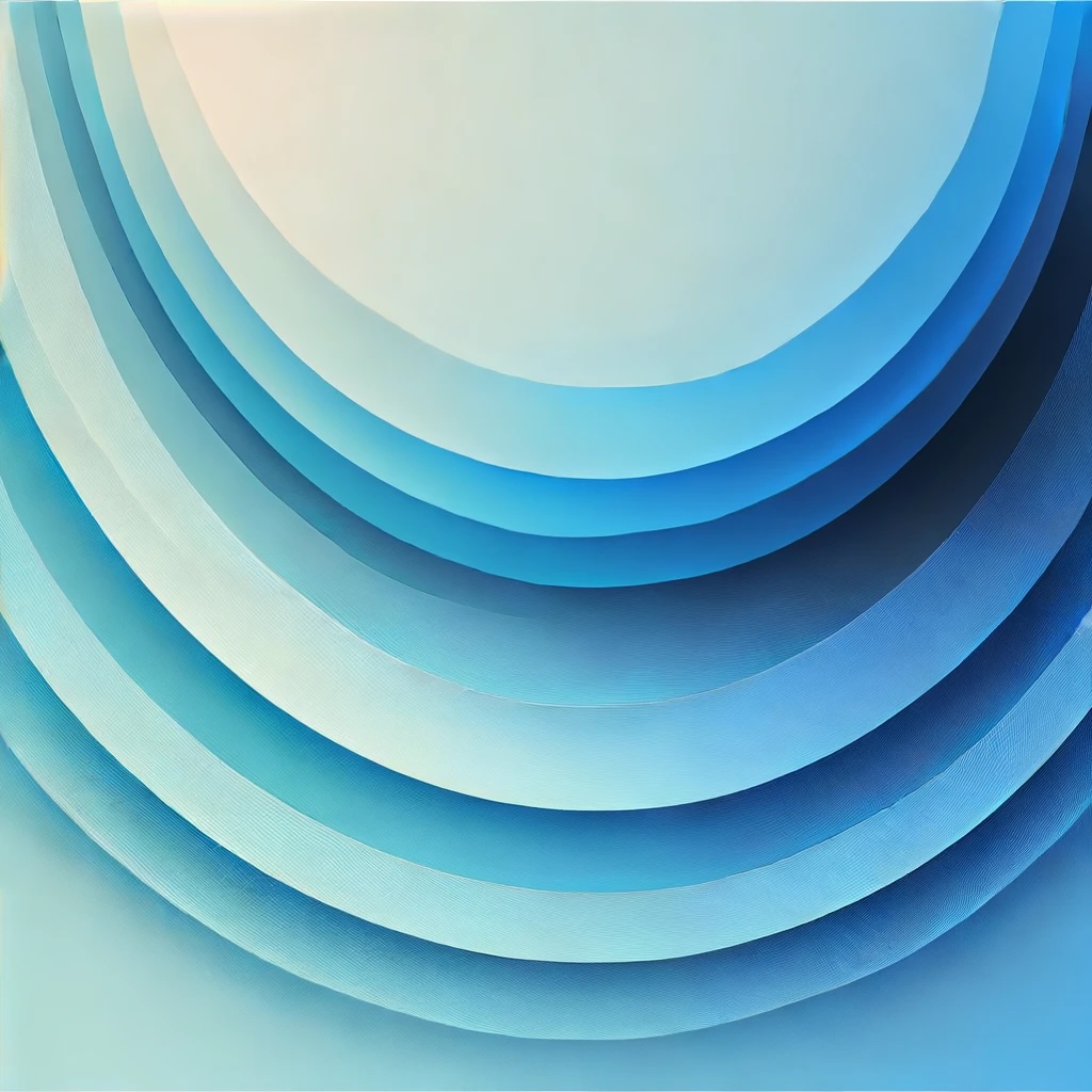 an abstract image featuring gradient transissions between various shades of blue.