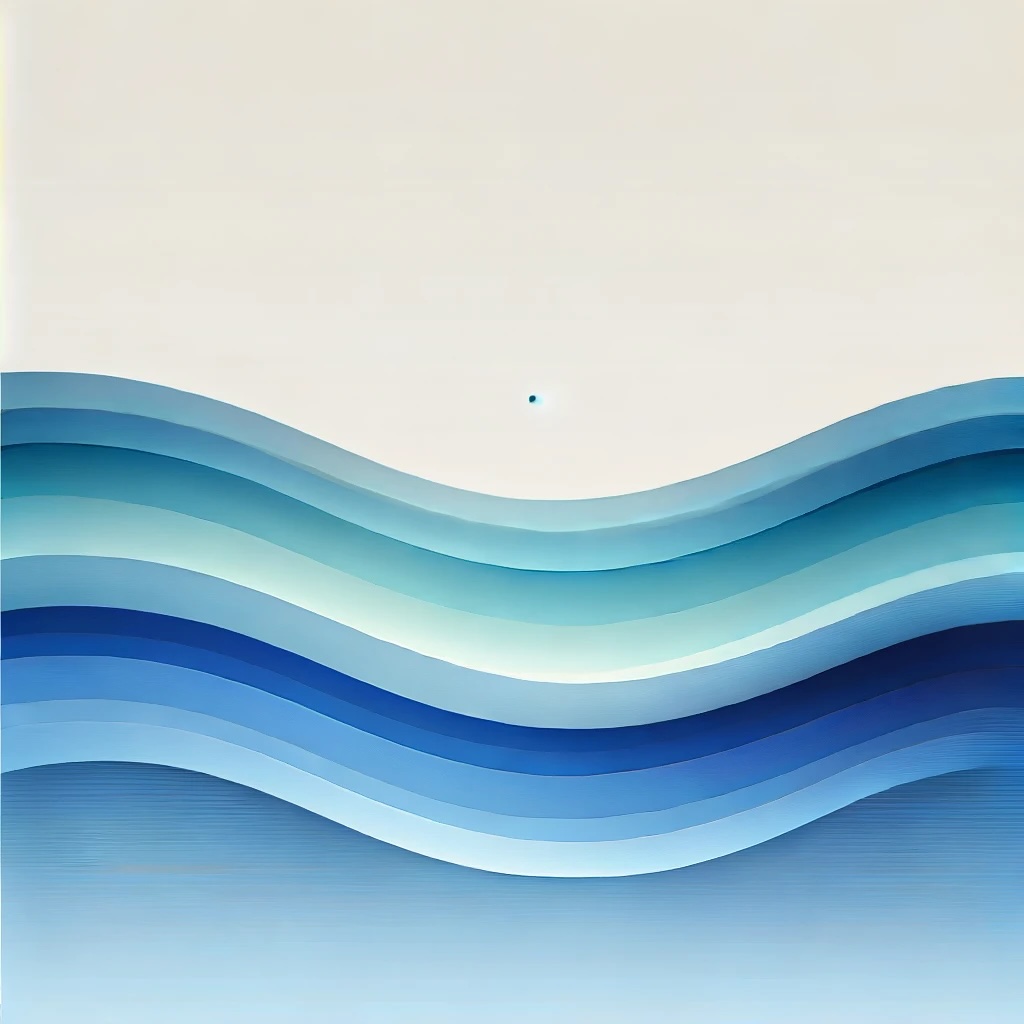 an abstract image featuring various shades of blue